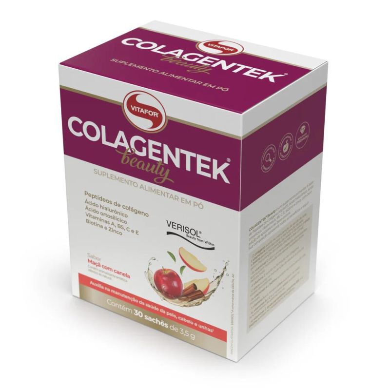 Colagentek beauty Maçã com canela 30 saquetas
